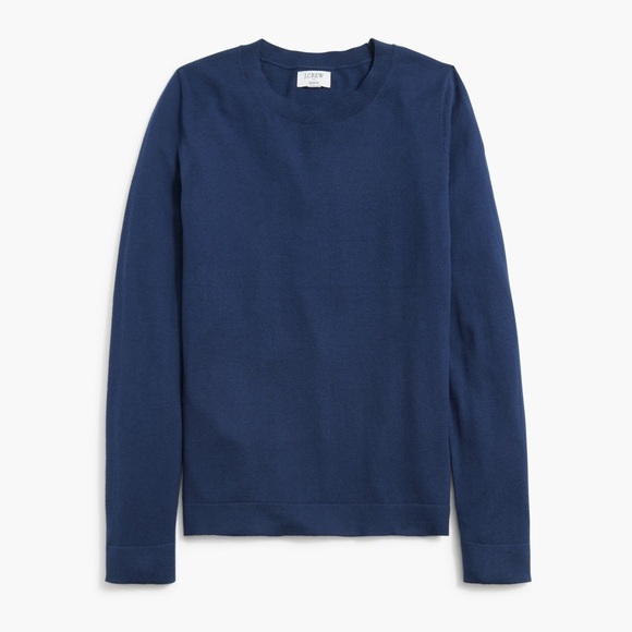 J. Crew Cotton Teddie Sweater Navy Blue - Picture 1 of 5